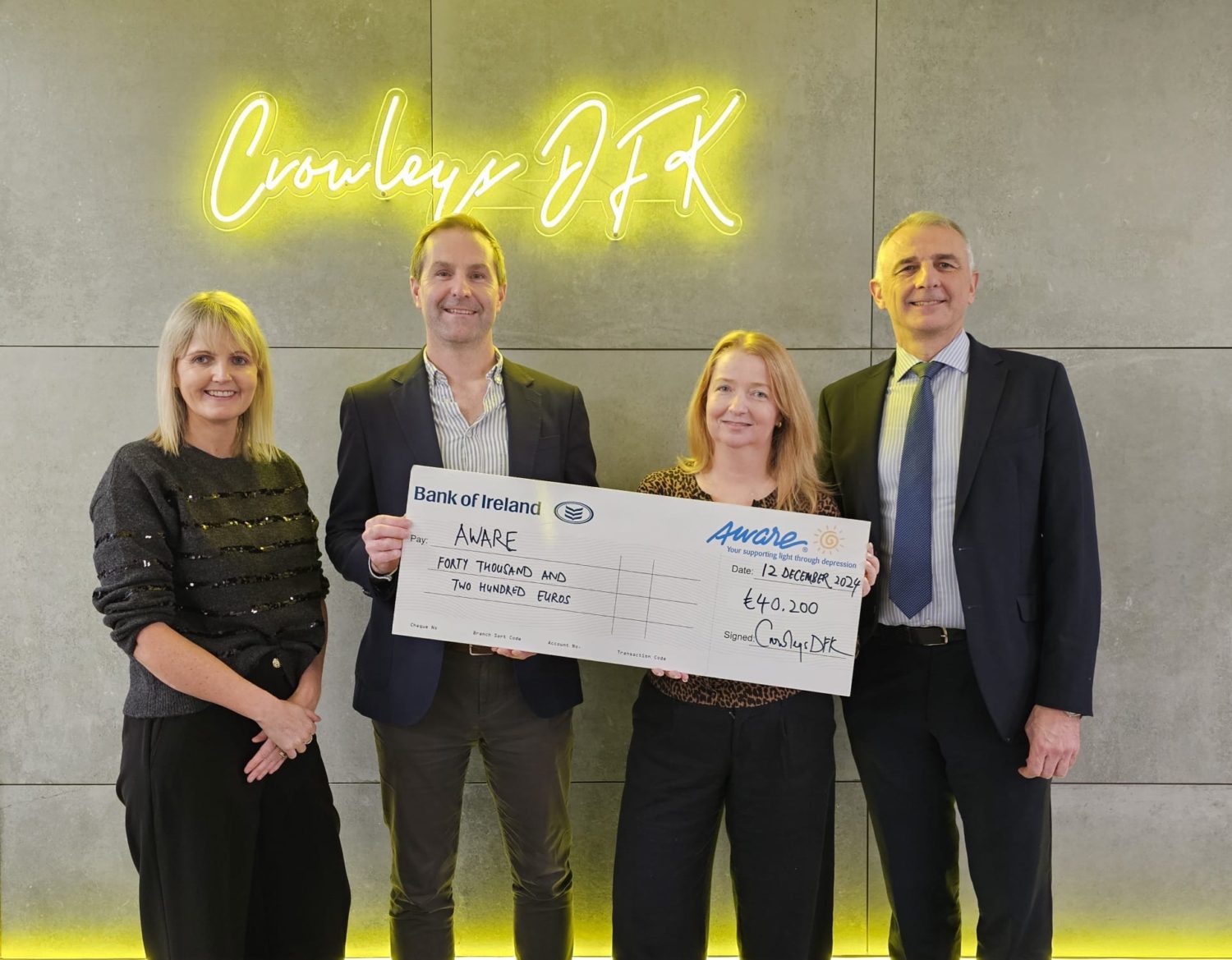 Celebrating 2 Years of Partnership for Mental Health: Crowleys DFK & Aware