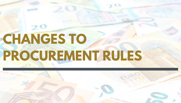 Changes to Procurement Rules, Changes to Procurement Thresholds