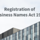 Registration of Business Names Act 1963