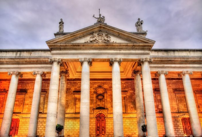 The Irish Houses Of Parliament In Dublin
